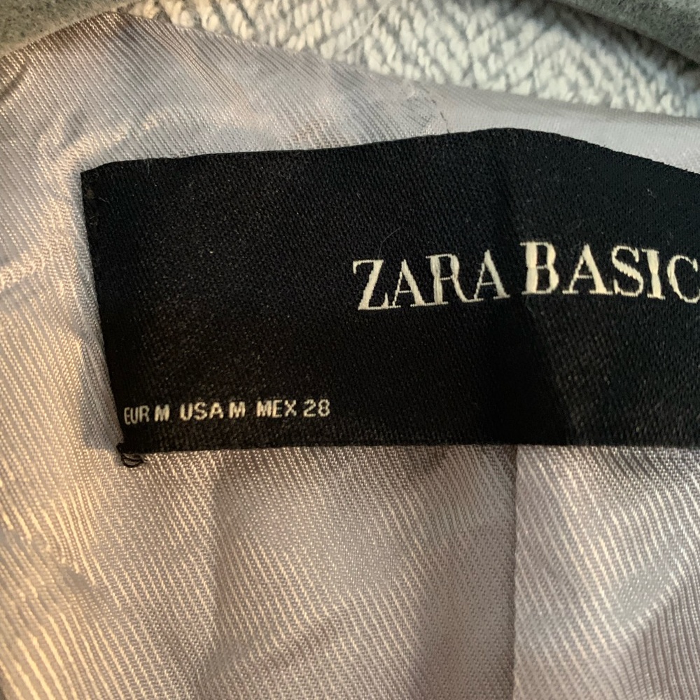 Zara Basic Women’s Pea Coat Herringbone - image 3